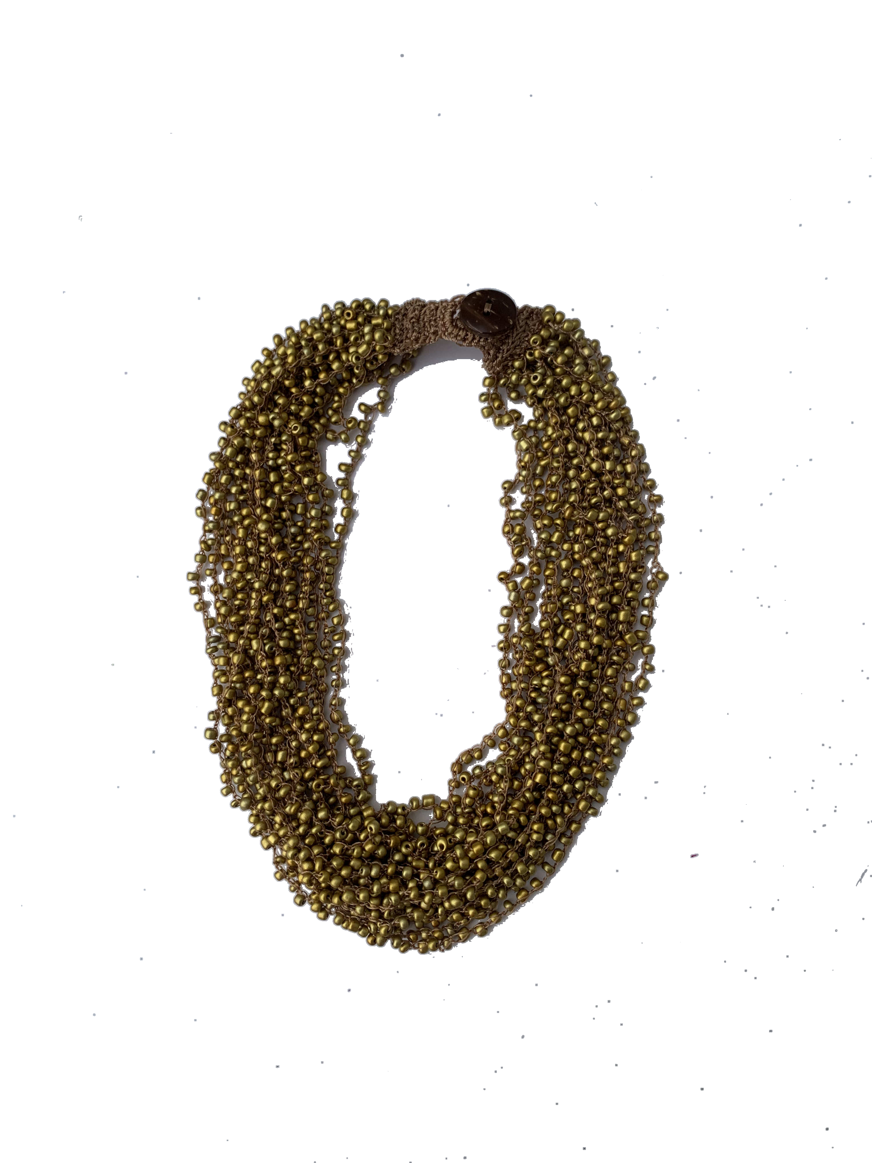 Asankrangwa Teal Strands — handmade teal, blue, green beaded multi-strand necklace by Rama, Ghana glass beads, Duncan BC